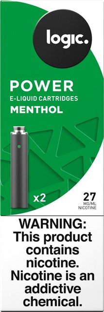 LOGIC POWER 27MG MENTHOL 2CT BOX OF 10