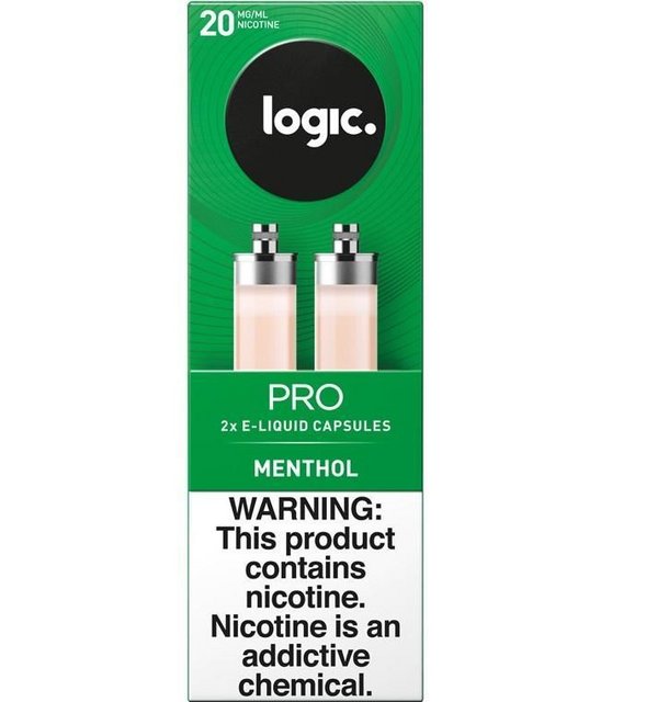 LOGIC PRO 20MG CAPSULES MENTHOL 2CT BOX OF 10