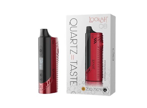 LOOKAH Q8 QUARTZ VAPORIZER RED 