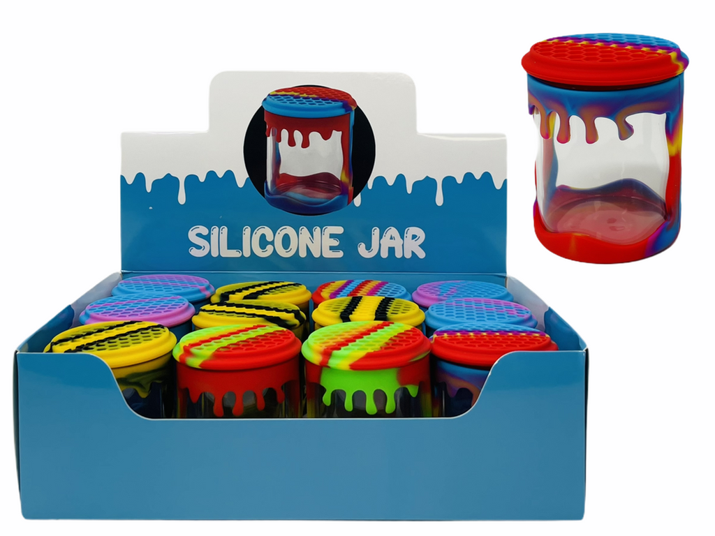 MAJELO SMALL SILICONE JAR BOX OF 12