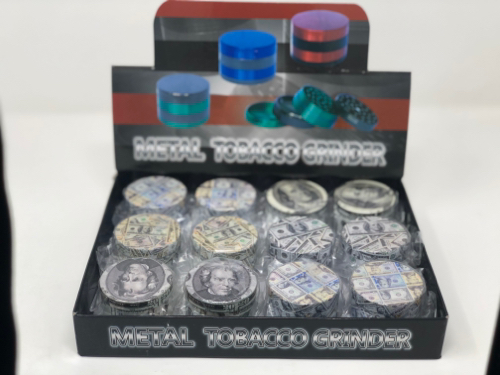 METAL TOBACCO GRINDER GRD4-AC50-$ BOX OF 12