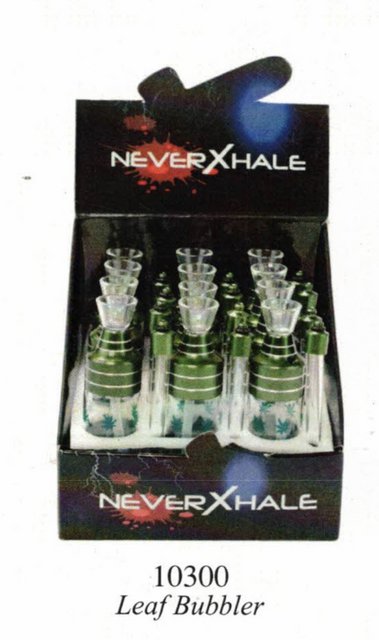 NEVER XHALE WATER PIPE BOX OF 12 #10300