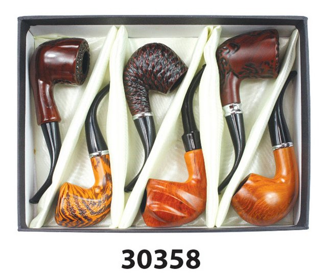 NIRVANA WOOD PIPE BOX OF 6 GS30358