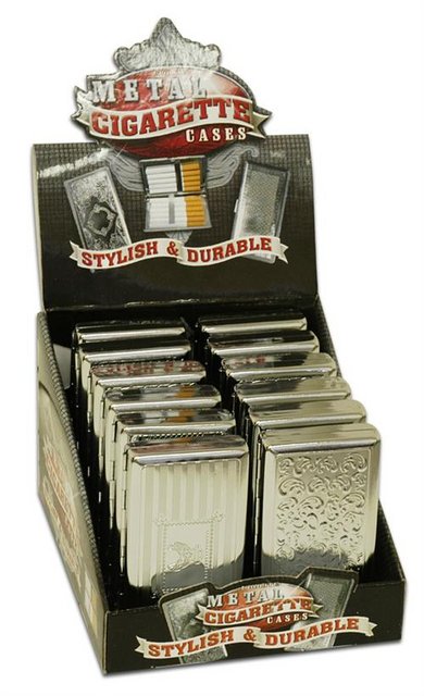 NULITE METAL CIGARETTE CASES TA-CC-202 BOX OF 12