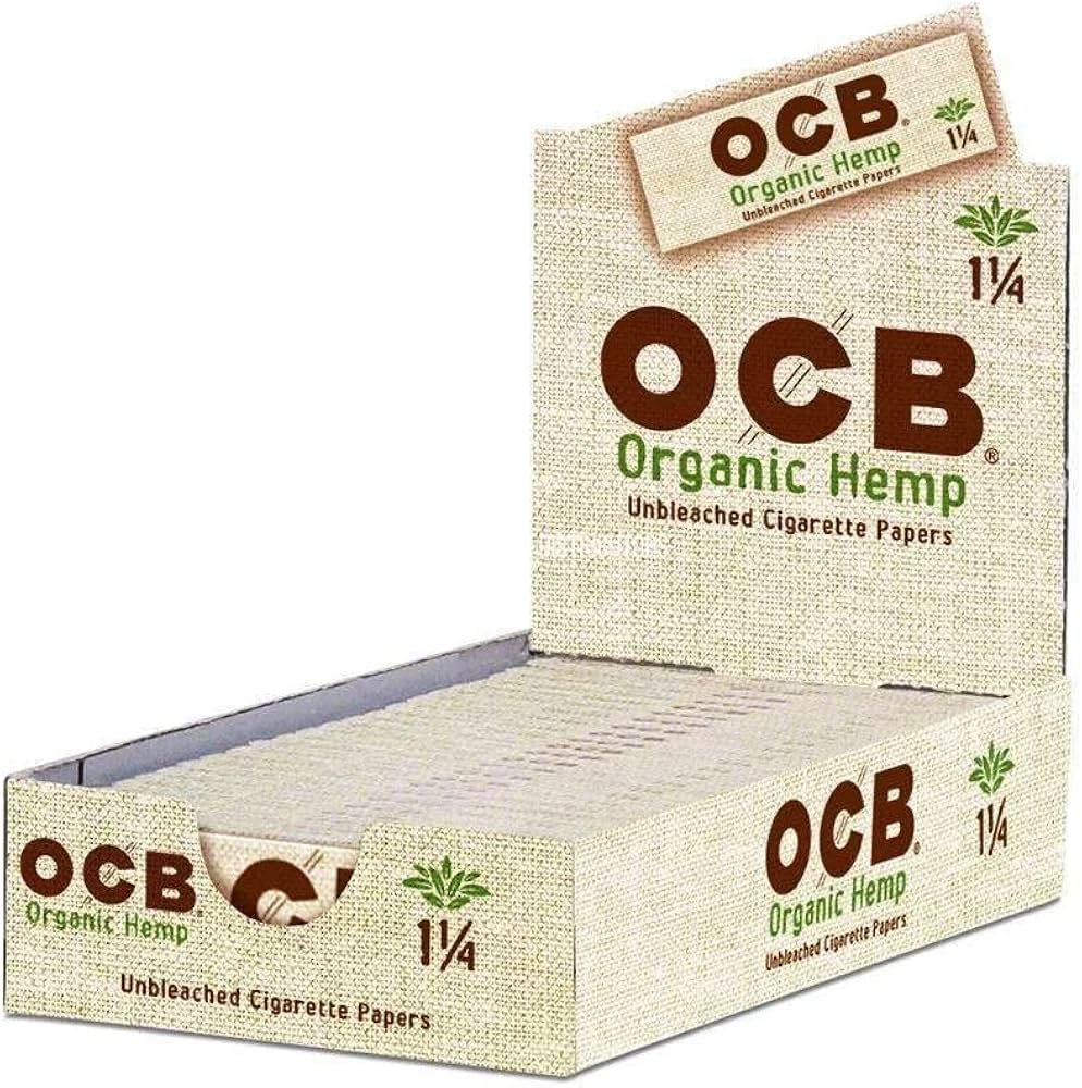 OCB ORGANIC HEMP 1.25 UNBLEACHED PAPERS 24CT