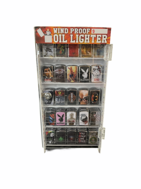 ONE SIDE DISPLAY OIL LIGHTER 75CT SET