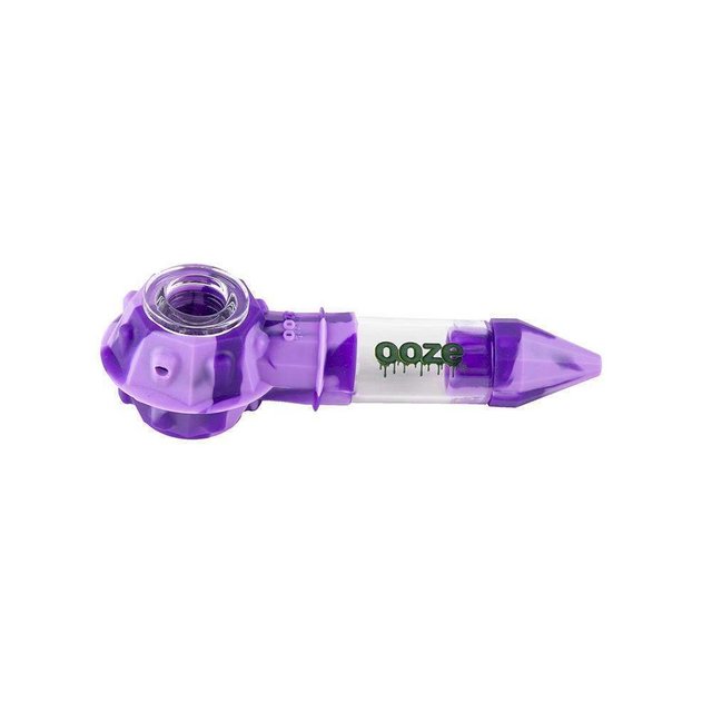 OOZE BOWSER PLATINUM CURED SILICONE PIPE 2 IN 1 PINK & PURPLE 