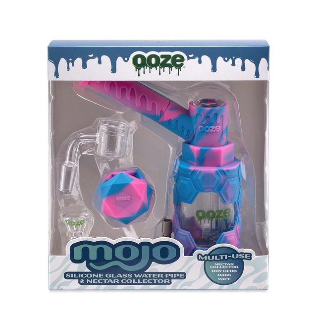 OOZE MOJO 4 IN 1 SILICONE WATER PIPE & NECTAR COLLECTOR PIXIE DREAM