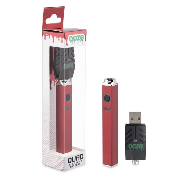 OOZE QUAD FLEX TEMP BATTERY RUBY RED