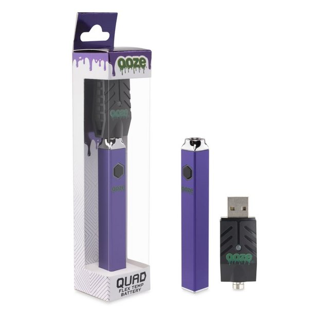 OOZE QUAD FLEX TEMP BATTERY ULTRA PURPLE