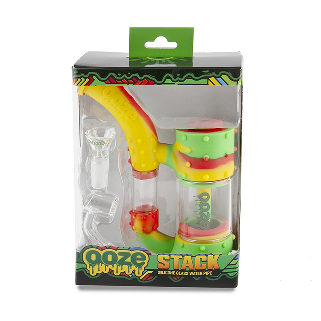 OOZE STACK SILICONE WATER PIPE RASTA