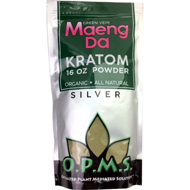 OPMS SILVER RED VEIN MAENG DA 16OZ POWDER BAG