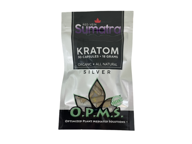 OPMS SILVER RED VEIN SUMATRA 18GM 30CT CAPSULES BAG