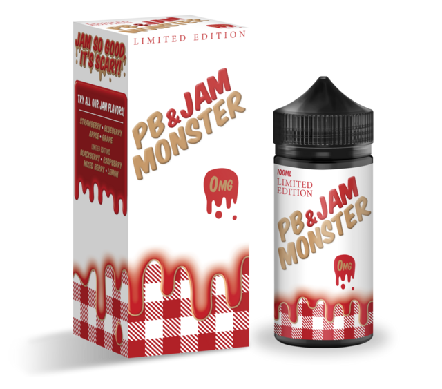 PB & JAM MONSTER 0MG STRAWBERRY 100ML