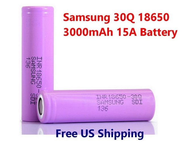 PINK BATTERY 30Q 18650 3000MAH 2CT