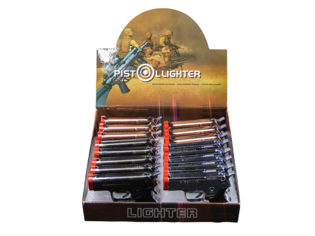 PISTOL WINDPROOF w/ LASER GH-9072 BOX OF 16