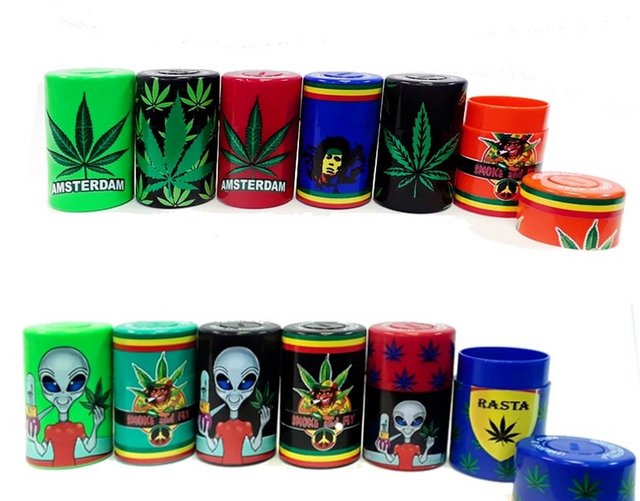 PLASTIC SEALED CAN UV PAINTING RASTA JAMICA CT-01RT BOX OF 6