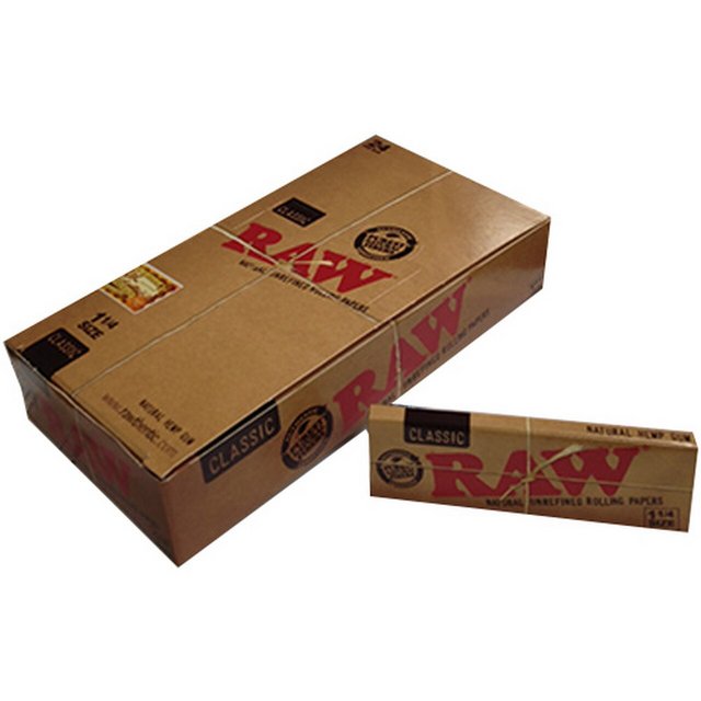 RAW 1.25 CLASSIC ROLLING PAPER 50CT BOX OF 24