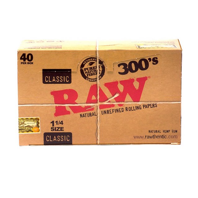 RAW 1.25 CLASSSIC ROLLING PAPERS 300CT BOX OF 40