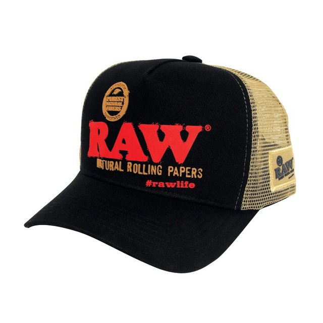 RAW BLACK AND BROWN BRAZIL HAT