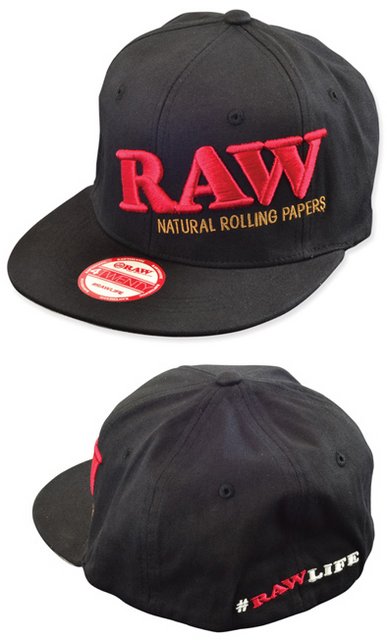 RAW BLACK FLEX FIT HAT- L/XL