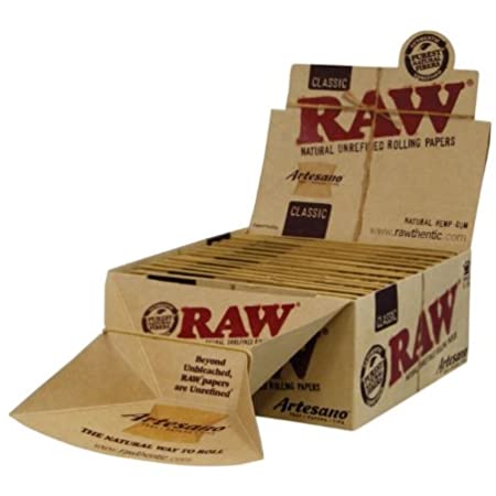 RAW KINGSIZE SLIM CLASSIC ARTESANO TRAY+PAPERS+TIPS 15 PER BOX