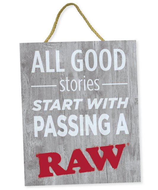 RAW RUSTIC WOOD SIGN ALL GOOD STORIES