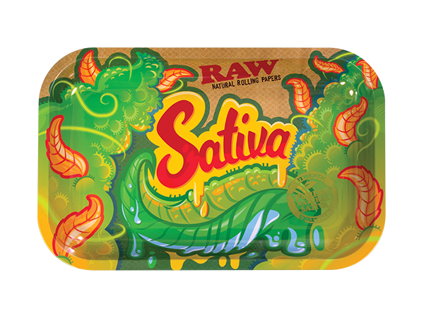 RAW SATIVA ROLLING TRAY SMALL