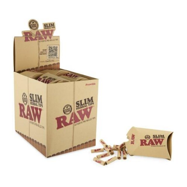 RAW SLIM HERBAL PRE-ROLLED TIPS BOX OF 20