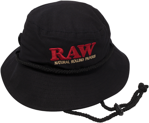 RAW SMOKERMAN'S HAT BLACK MEDIUM