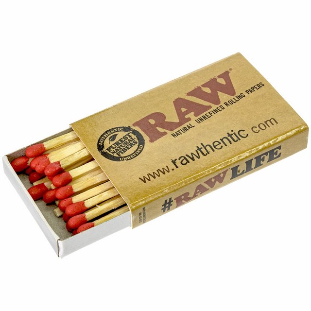 RAW WOODEN MATCHES BOX OF 50