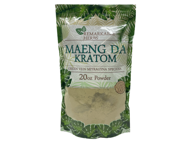 REMARKABLE HERBS GREEN VEIN MAENG DA 20OZ POWDER