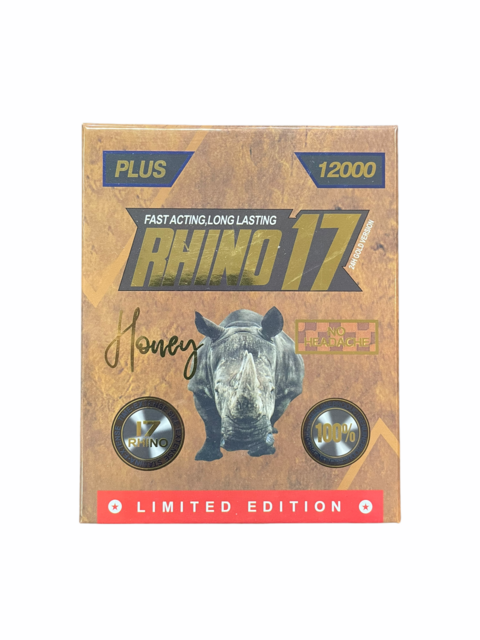 RHINO 17 GOLD HONEY JEWEL BOX 12 CT