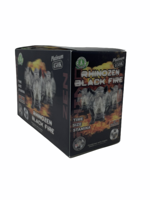 RHINOZEN BLACK FIRE PLATINUM 450K BOX OF 24