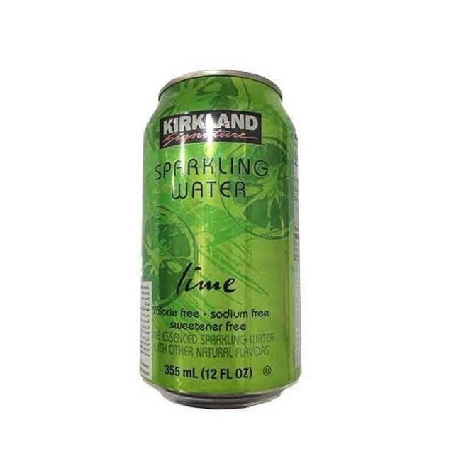 SAFE CAN KIRKLAND SPARKLING WATER LIME