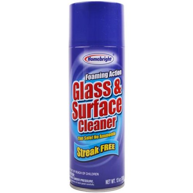 SAFE SPRAY CAN HOMEBRIGHT GLASS CLEANER