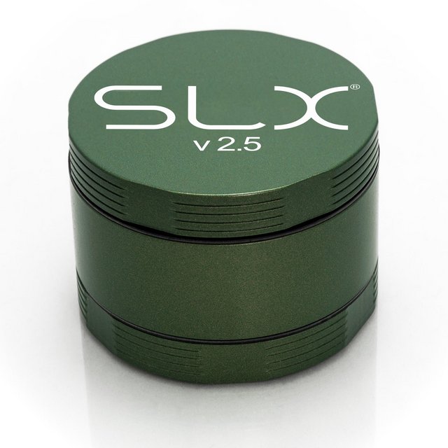 SLX V2.5 TOBACCO GRINDER 2.4" LEAF GREEN