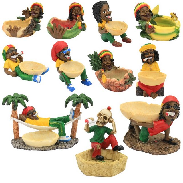 SMALL HOOPOE ASHTRAY JAMAICAN ASSORTED DESIGNS