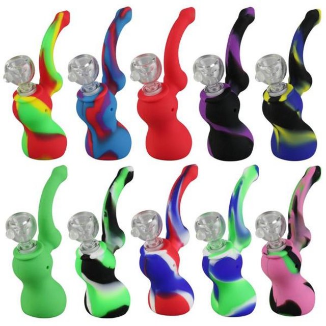 SMALL SHERLOCK SILICONE BUBBLER H30 