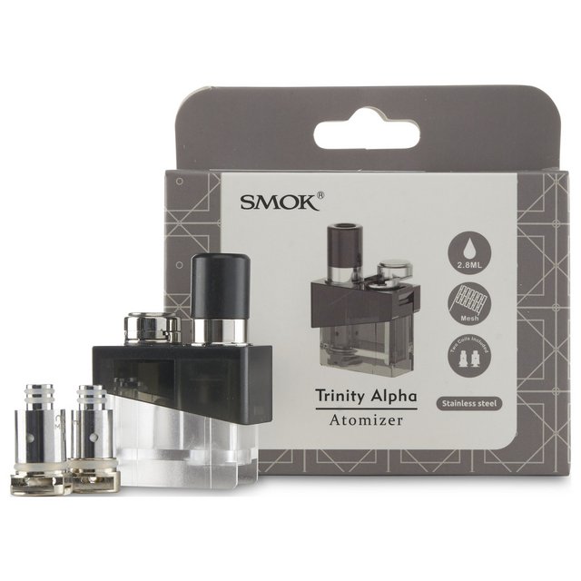 SMOK TRINITY ALPHA EMPTY POD  STAINLESS STEEL