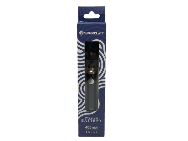 SPARKLIFE TWIST SLIM PEN 400MAH BLACK