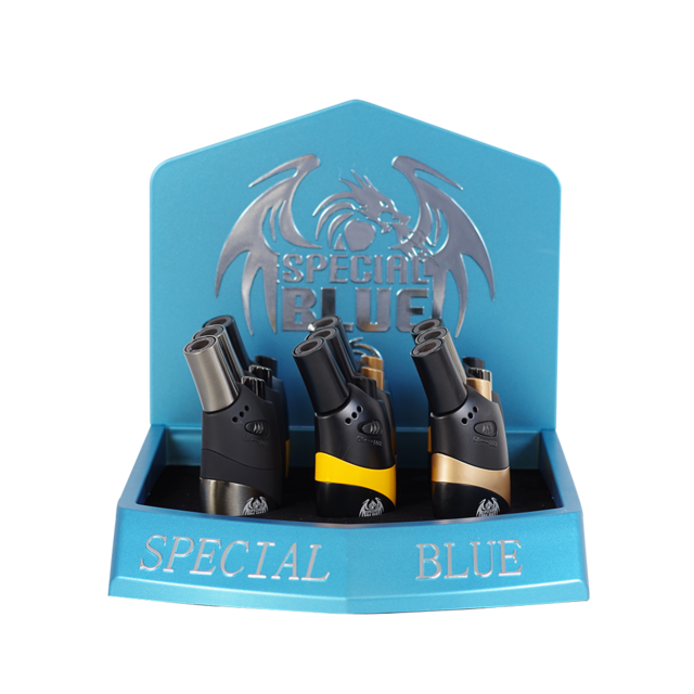 SPECIAL BLUE ROCK STAR TORCH LIGHTER BOX OF 9