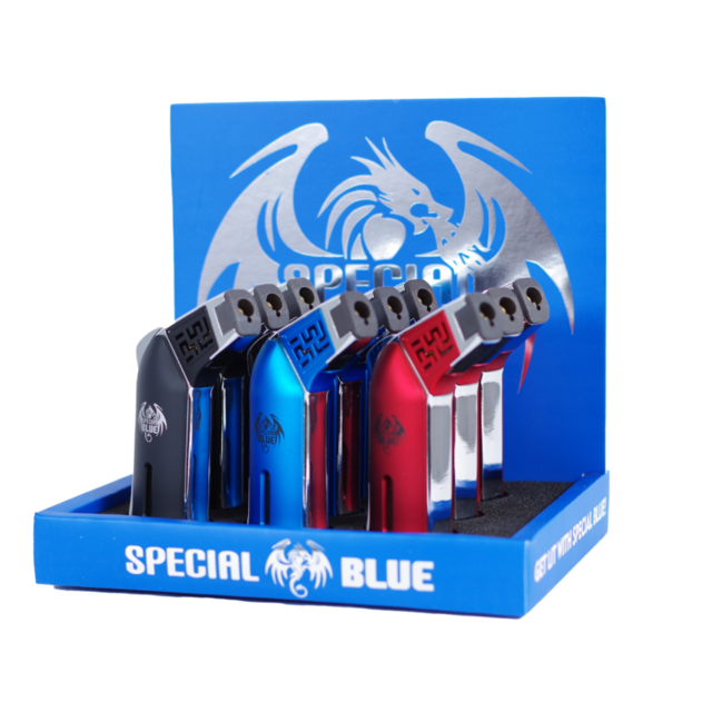 SPECIAL BLUE THE AVENGER TORCH LAZER DISPLAY BOX OF 9