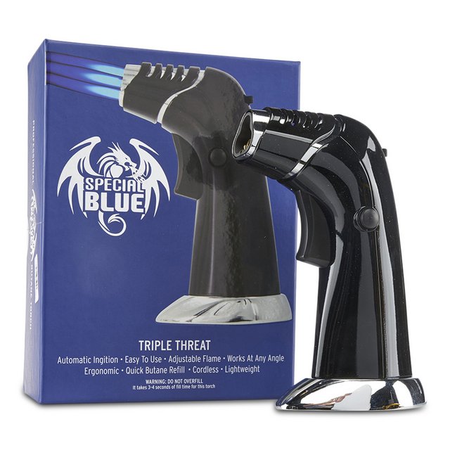 SPECIAL BLUE TRIPLE THREAT BUTANE TORCH BLACK