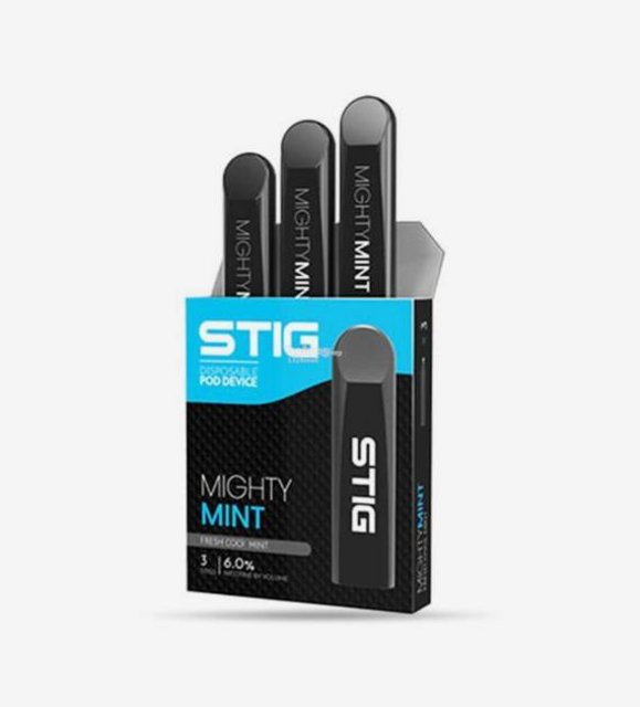 STIG DISPOSABLE 6% MIGHTY MINT 3CT BOX OF 10