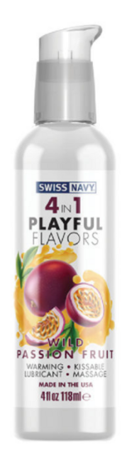 SWISS NAVY 4 IN 1 PLAYFUL FLAVORS WILD PASSION FRUIT 4OZ