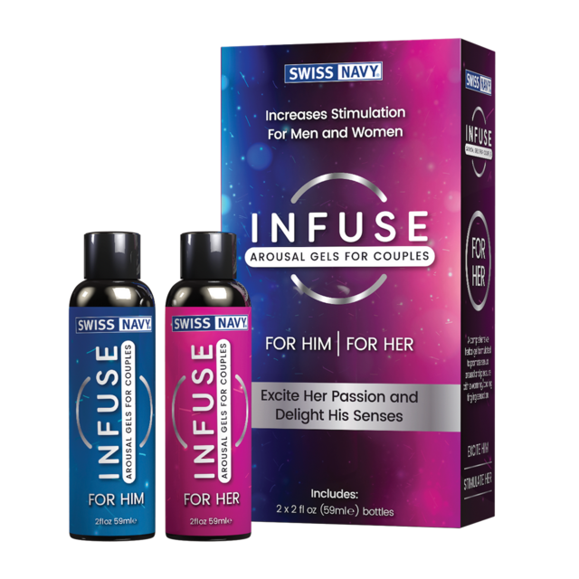 SWISS NAVY INFUSE AROUSAL GELS FOR COUPLES 2OZ BOX OF 2