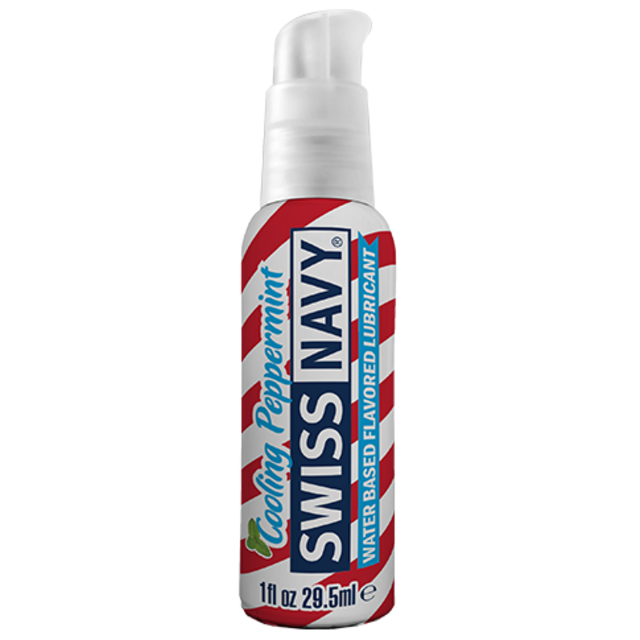 SWISS NAVY WATER BASED FLAVORED LUBRICANT COOLING PEPPERMINT 1OZ