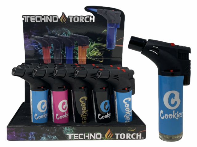 TECHNO TORCH #41139CO1 COOKIES DESIGN TORCH LIGHTERS BOX OF 15