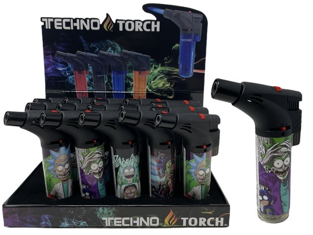 TECHNO TORCH #67139 RM4 RICK AND MORTY TORCH LIGHTER BOX OF 15